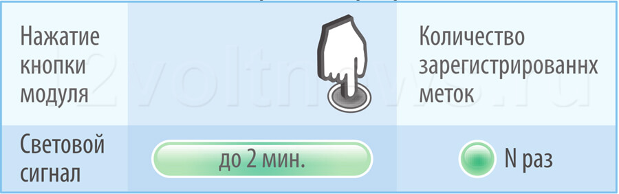 StarLine i95: число зарегистрированных меток Старлайн i95: число зарегистрированных меток